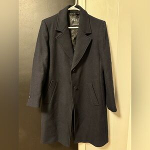Zara Women’s Wool Blend Peacoat NWT